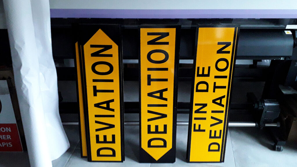 ADW communication réalisations Panneaux chantier